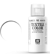 VALLEJO TEXTILE COLOR 10: 60 ML. WHITE - Al Masam Stationery LLC